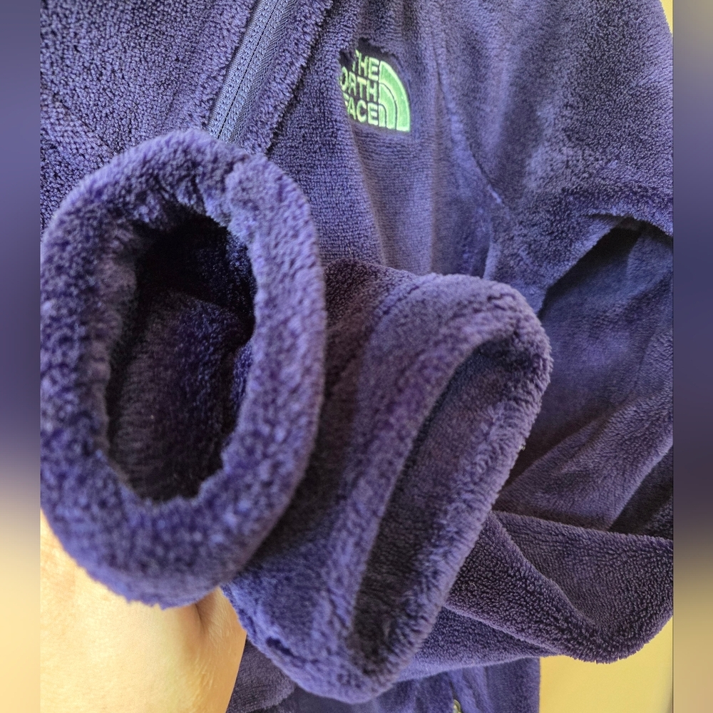 The North Face Bellarine Fleece Jacket Deep Purple Like New Size Small - Picture 6 of 13